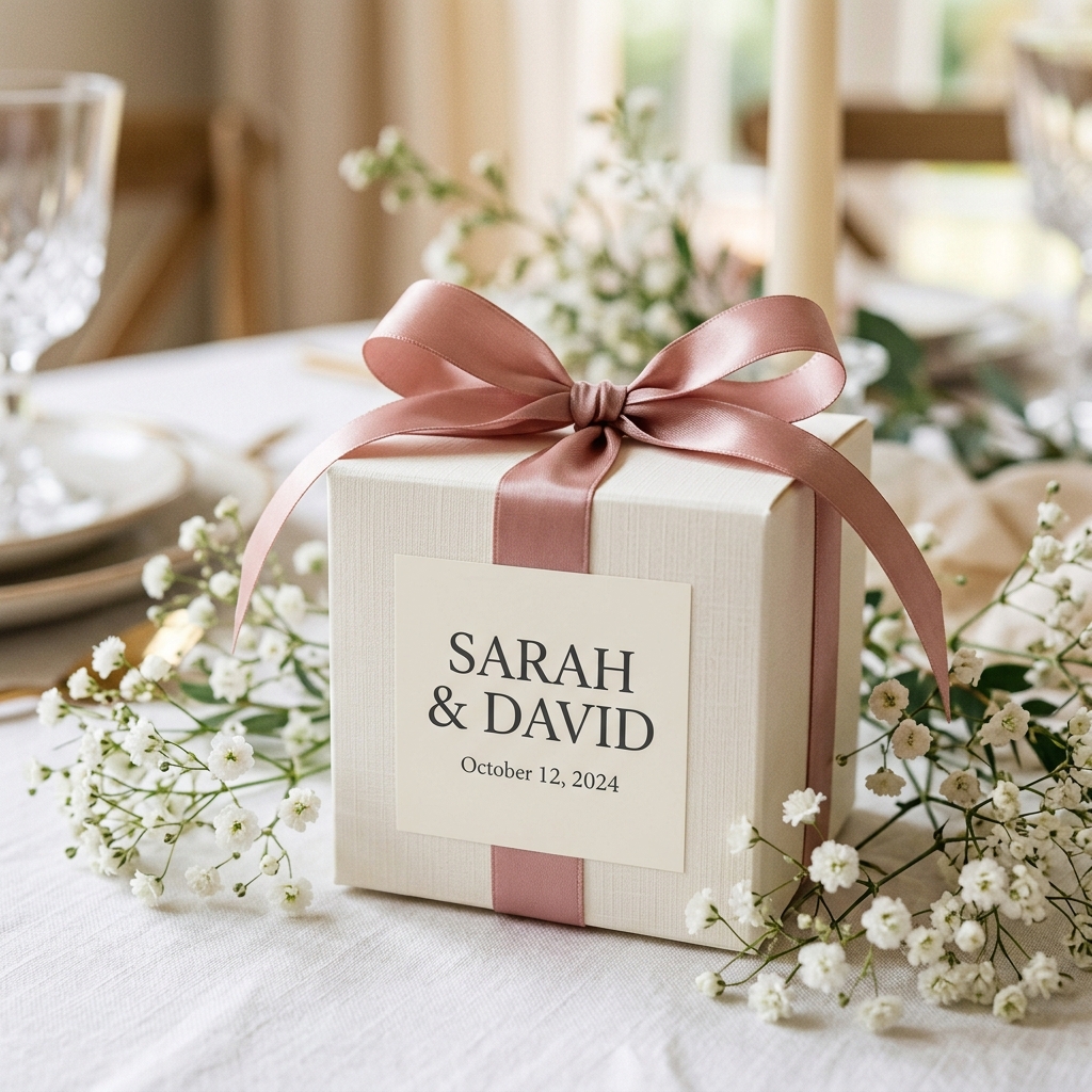Nikah Şekeri & Hediyelik Kutusu Sticker & Etiket
